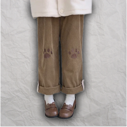 Paw Corduroy Pants