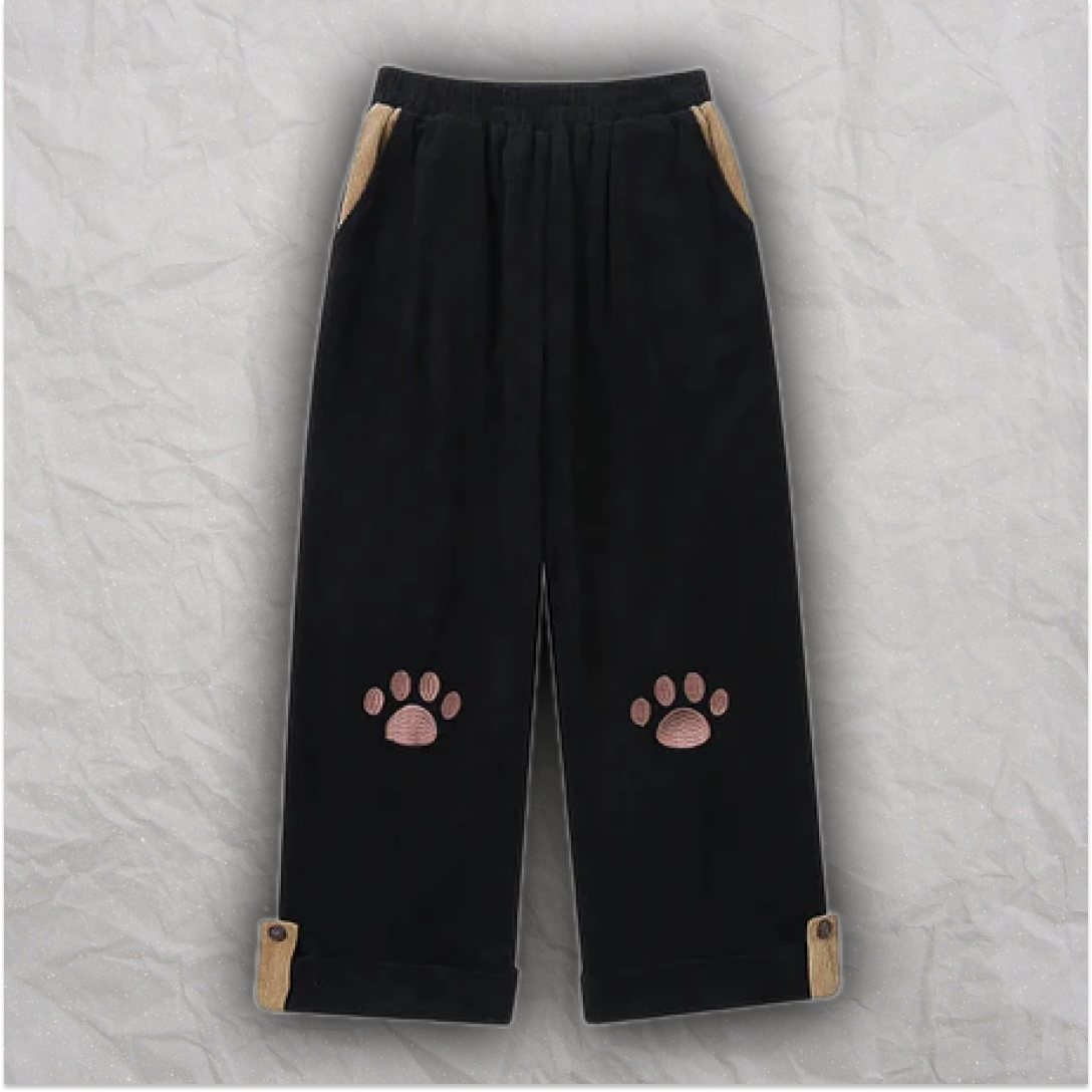 Paw Corduroy Pants