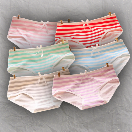 Pink Stripe Sweetheart Thongs