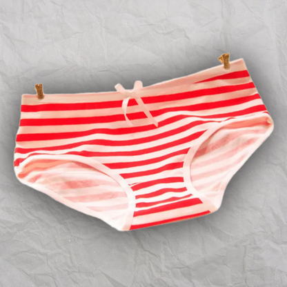 Pink Stripe Sweetheart Thongs