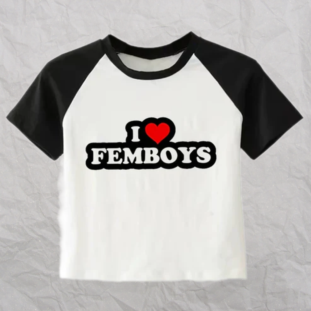 Crop Top „Ich ♥ Femboys“