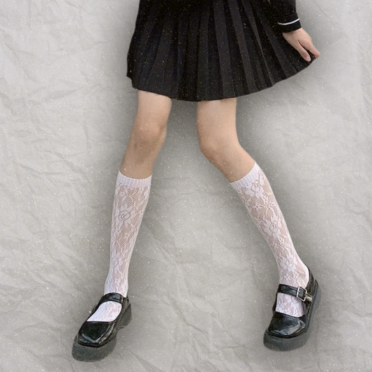 Ethereal Lace Under-Knee Socks