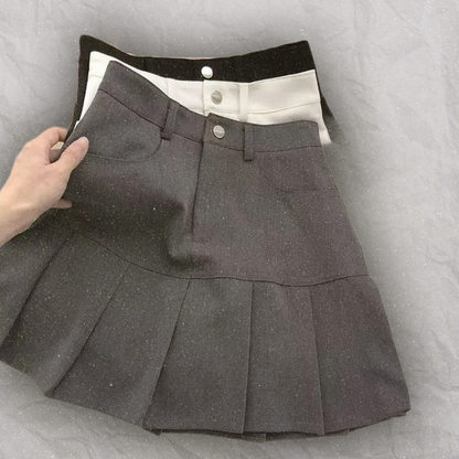 Retro Revival Pleated Mini Skirt