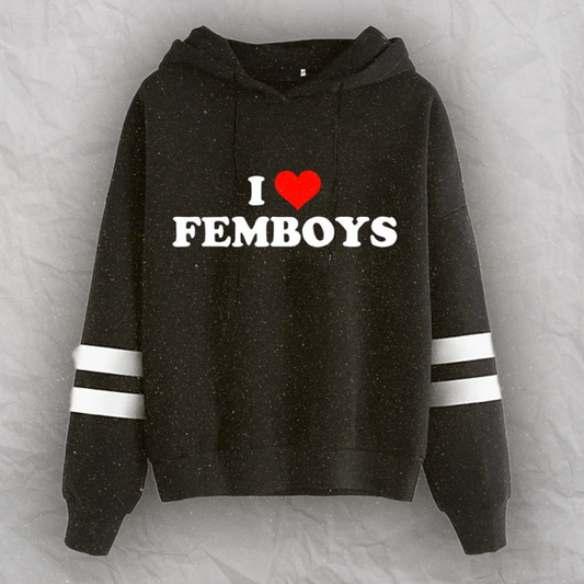 "Ich ♥ Femboys" Kapuzenpullover