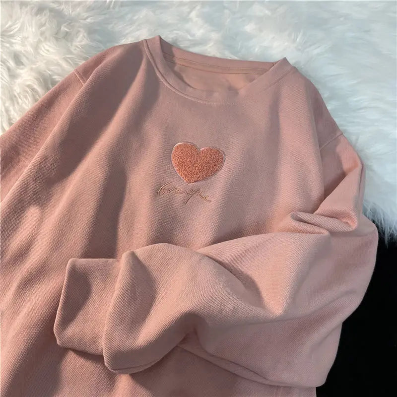 Sudadera bordada Blush Meadow