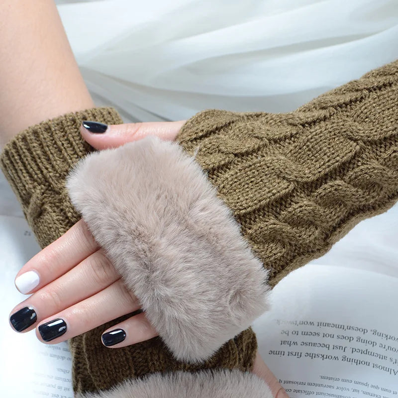 CozyKnit Fingerless Gloves