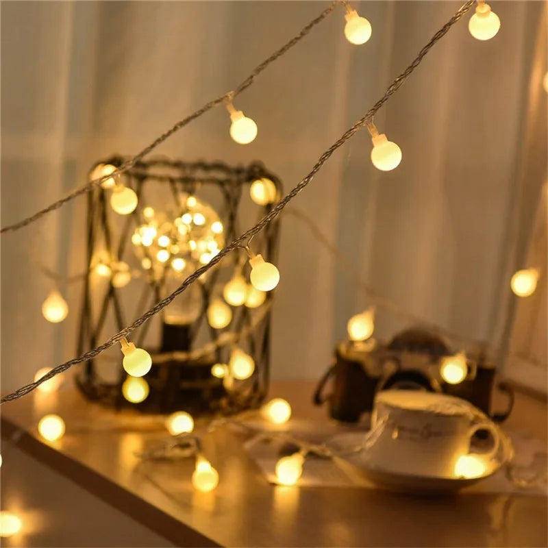 LumiGlow LED Ball String Lights