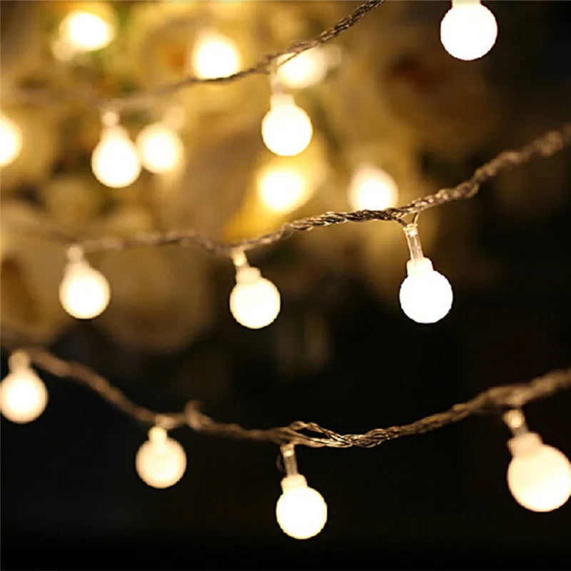 LumiGlow LED Ball String Lights