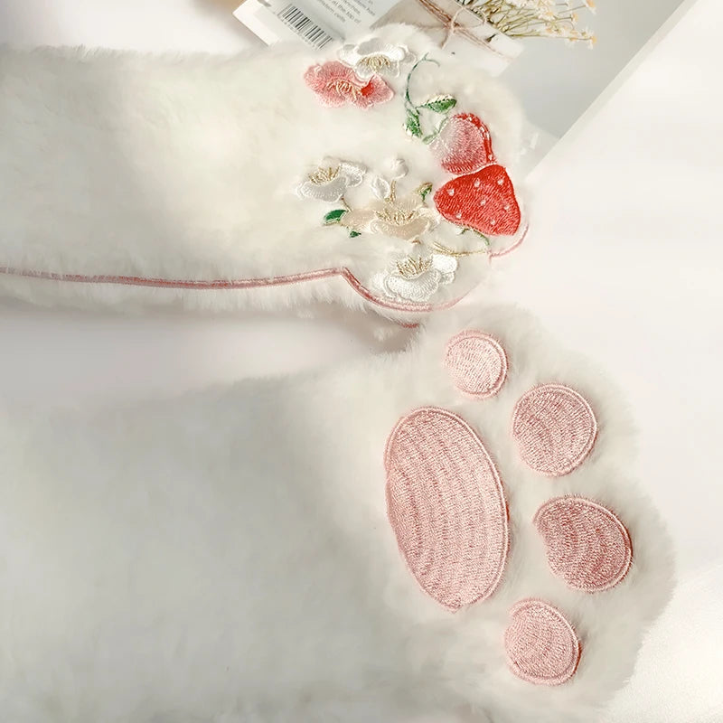 Purrfectly Cozy Cat Paw Scarf