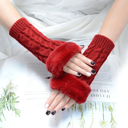 CozyKnit Fingerlose Handschuhe