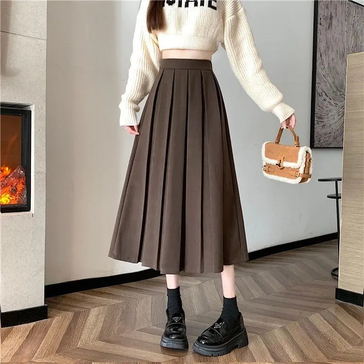 Mocha Grace Midi Skirt