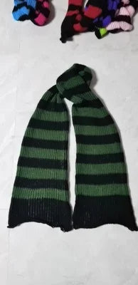 Eclipse Striped Gothic Knit Scarf