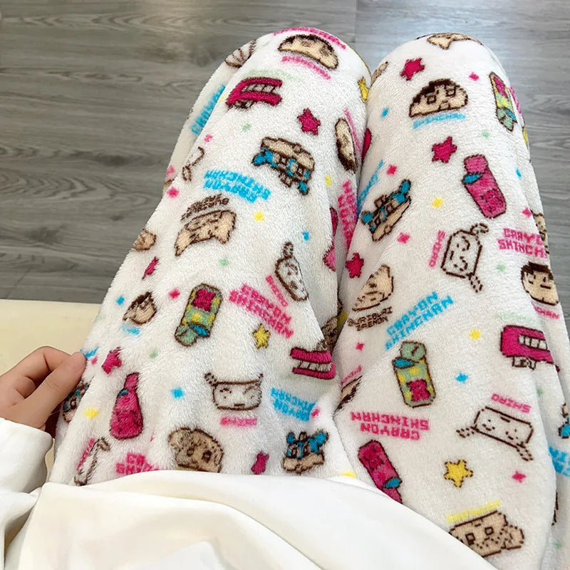 Crayon Shin-Chan – Gemütliche Pyjamahose aus Flanell