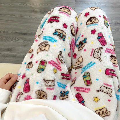 Crayon Shin-Chan Cozy Flannel Pajama Pants