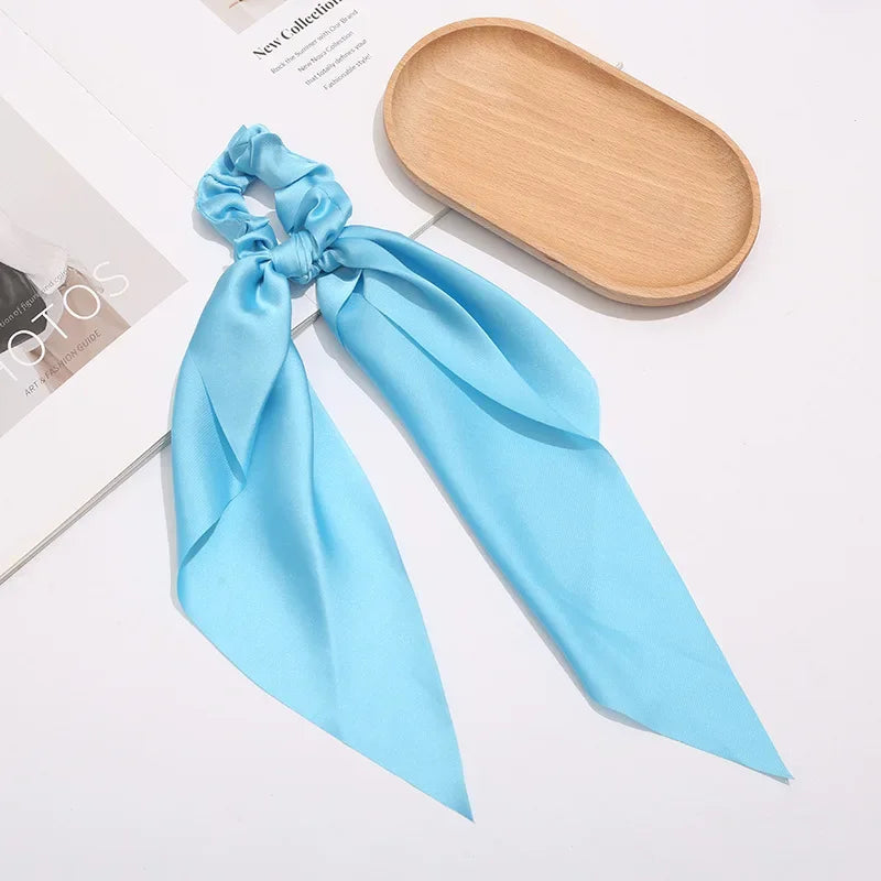 Silky Bow Ribbon Scrunchie