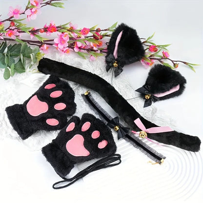 Plush Paws & Ears Cosplay Set