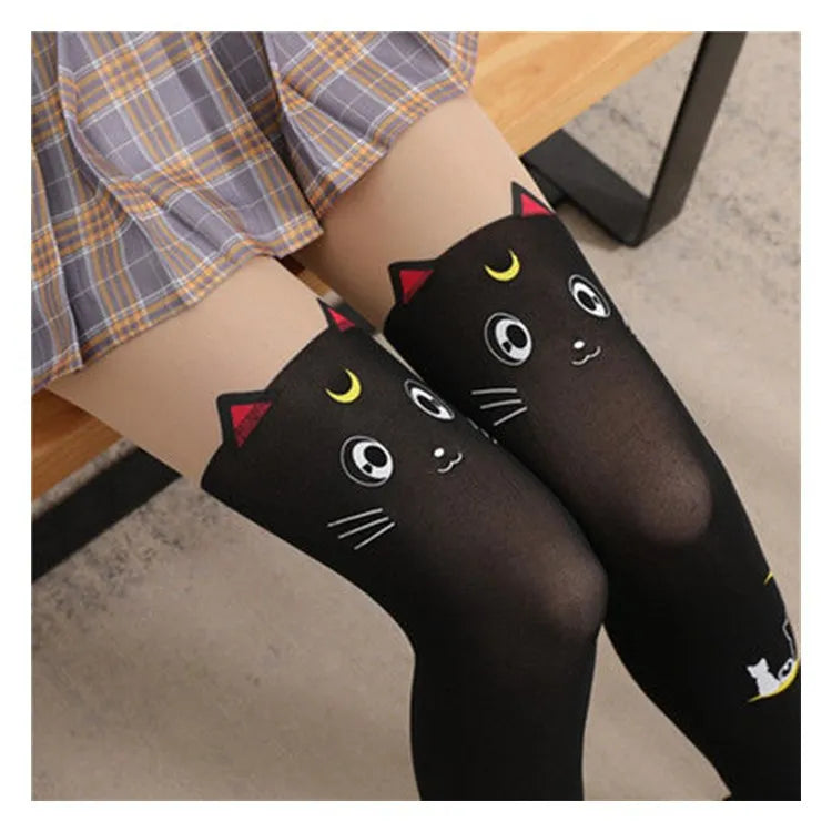 Moonlit Whiskers Lolita Tights