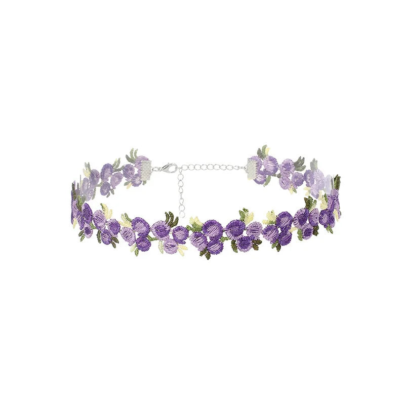 Floral Grace Lace Choker