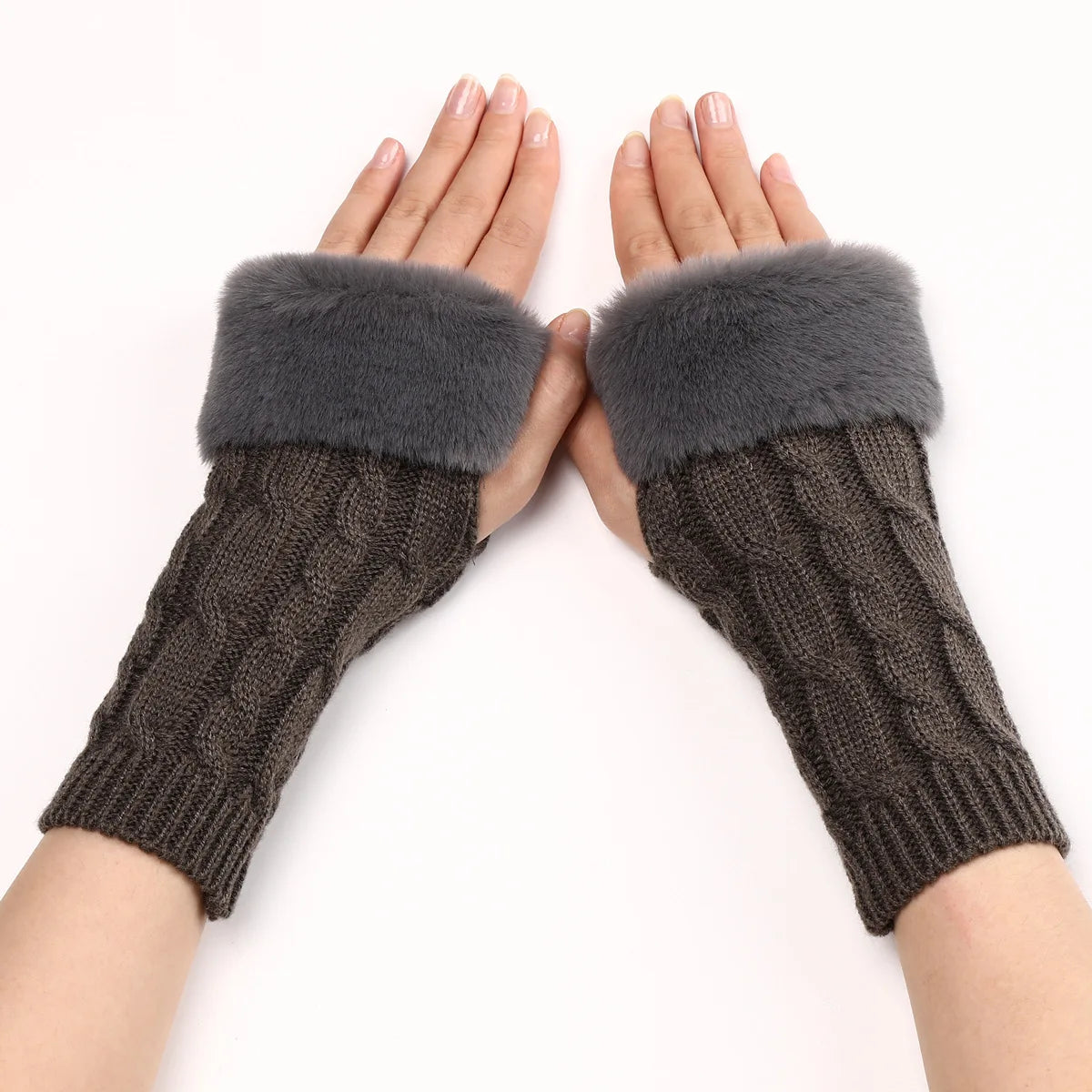 CozyKnit Fingerlose Handschuhe