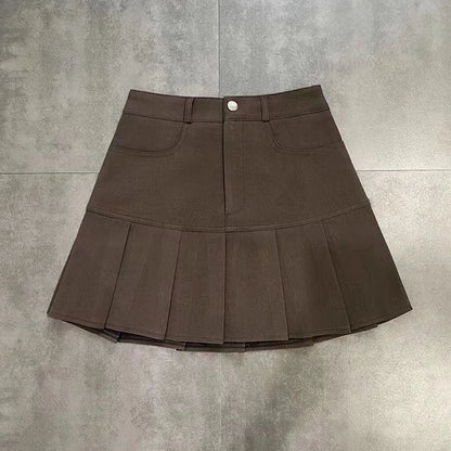 Retro Revival Pleated Mini Skirt