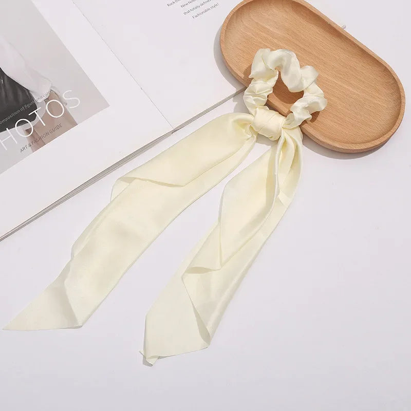 Silky Bow Ribbon Scrunchie