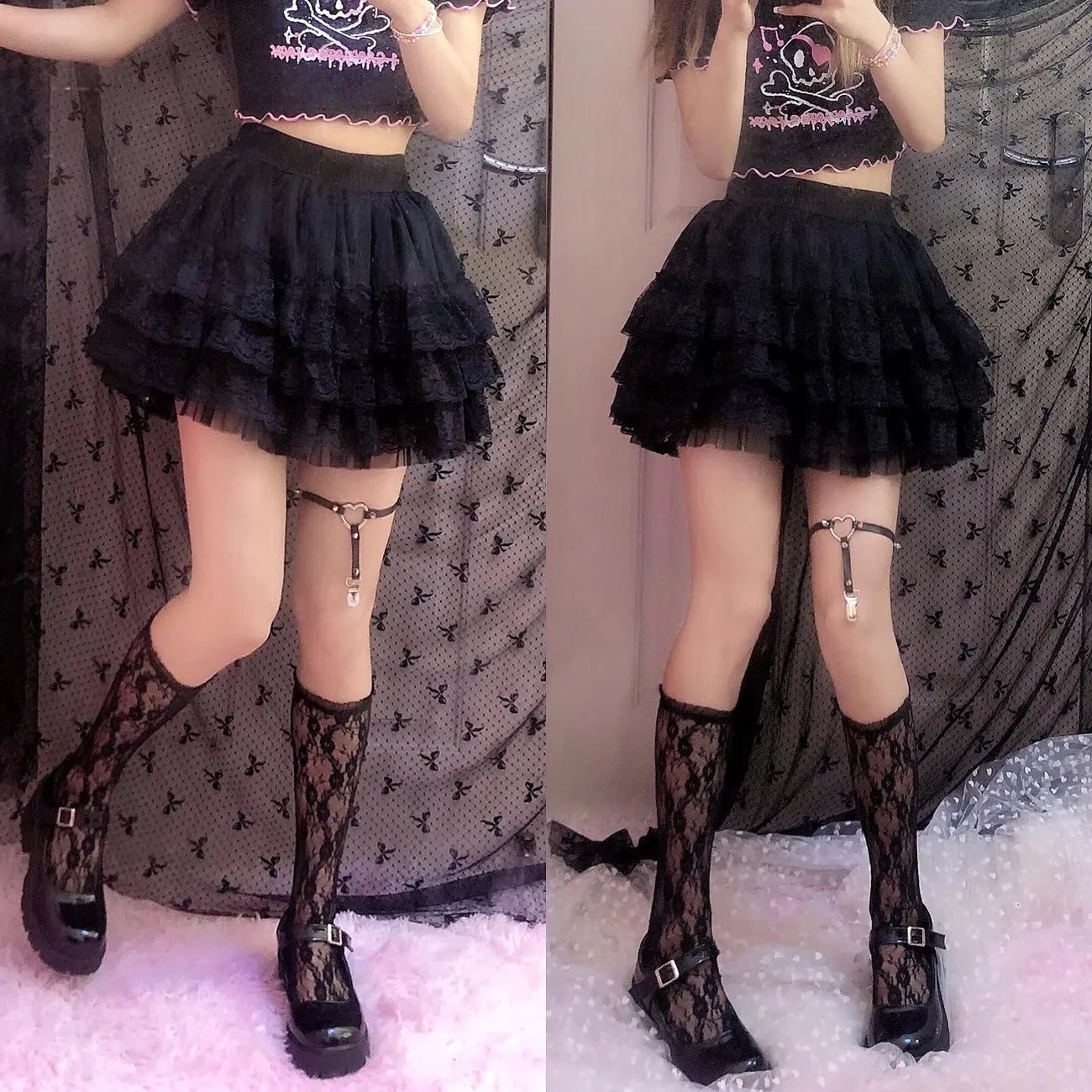 Shadow Lace Tutu Skirt