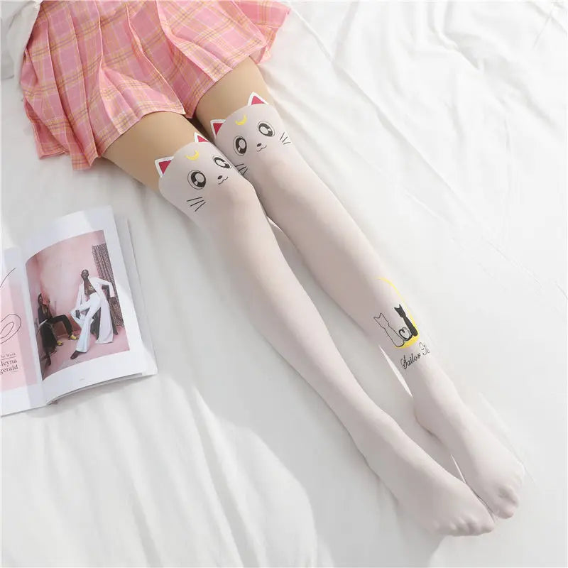 Moonlit Whiskers Lolita Tights