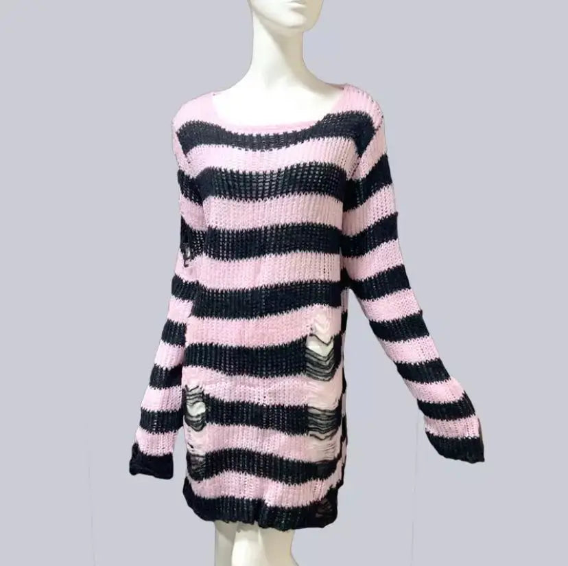 Rebel Threads Striped Sweater