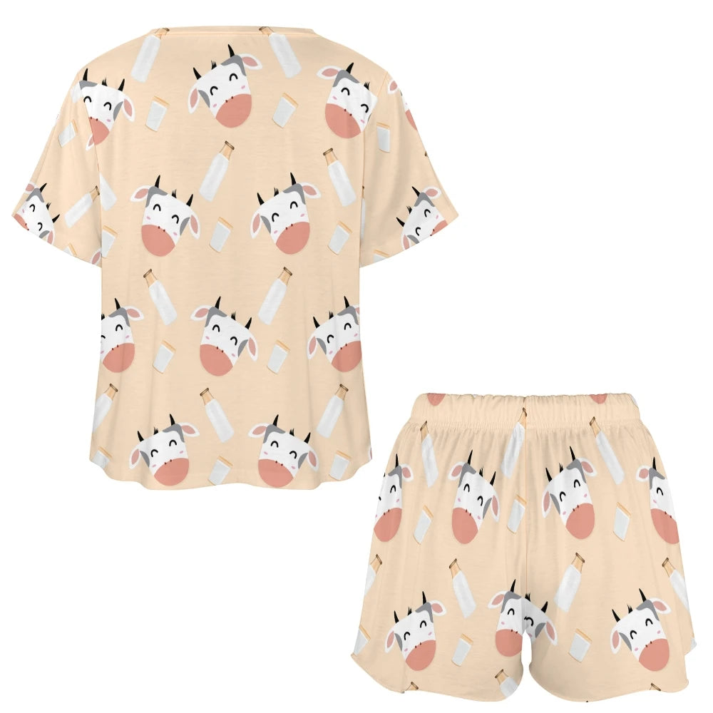 Moo-dorable Summer Pajama Set 🐄