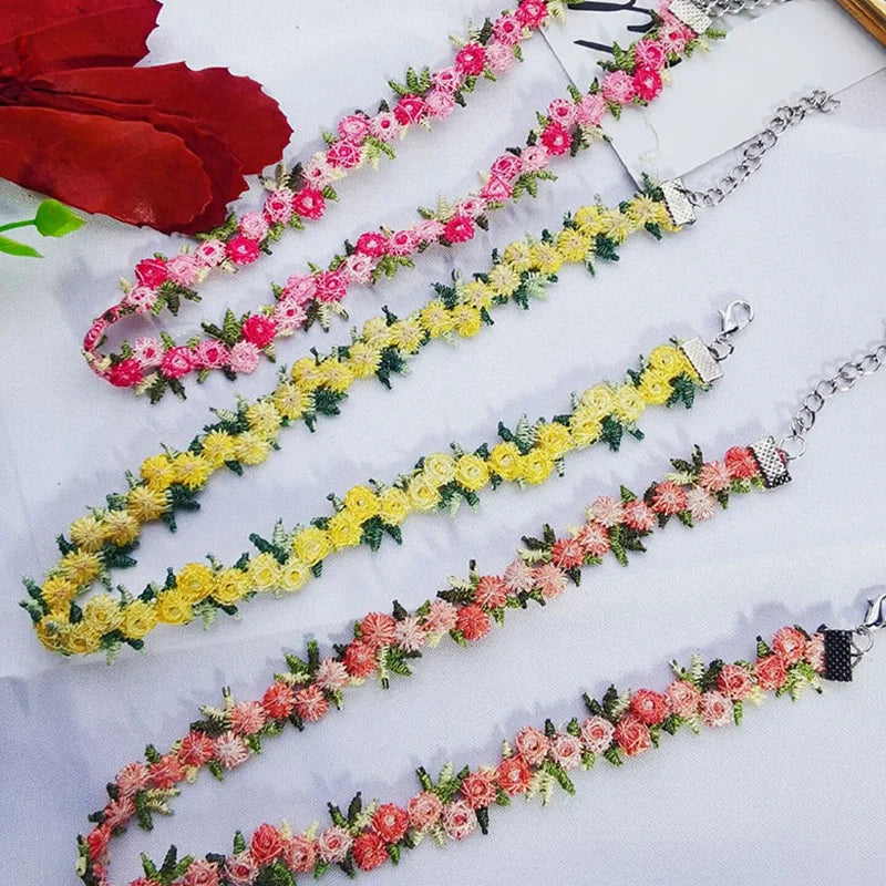 Floral Grace Lace Choker