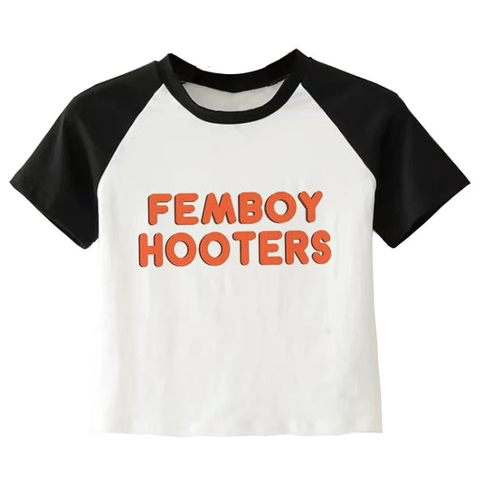 Femboy Hooters kurzes Top