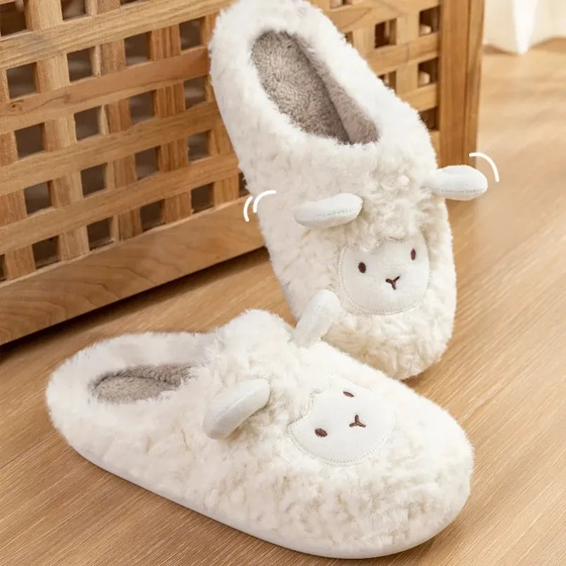 SnuggleSheep Plush Slippers