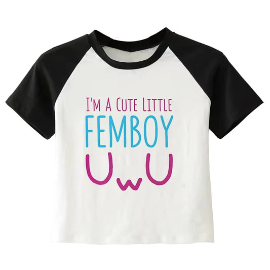 I Am Cute Little Femboy Crop Top