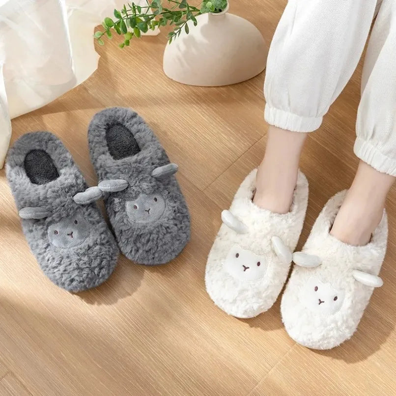 SnuggleSheep Plush Slippers