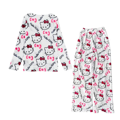 Y2K Hello Kitty Flannel Pajama Pants