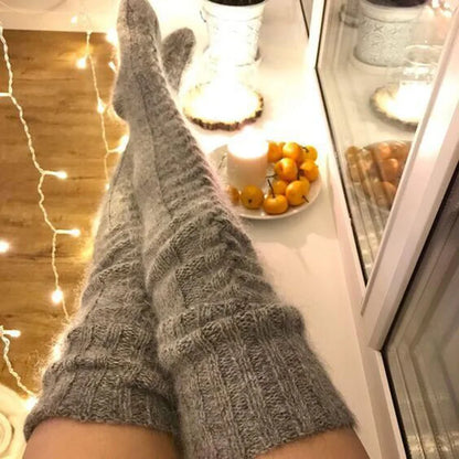 Cozy Charm Mohair Leg Warmers