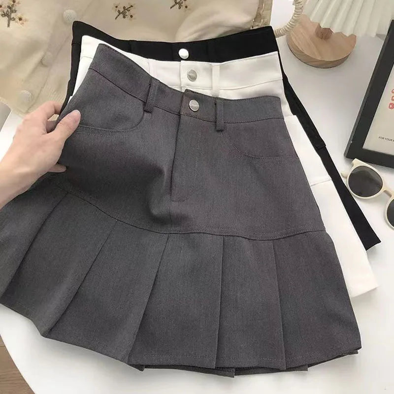 Retro Revival Pleated Mini Skirt