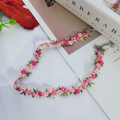 Floral Grace Lace Choker