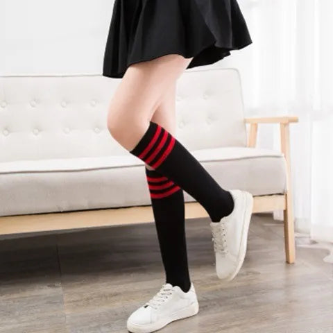 Calcetines hasta la rodilla a rayas Lolita Dream