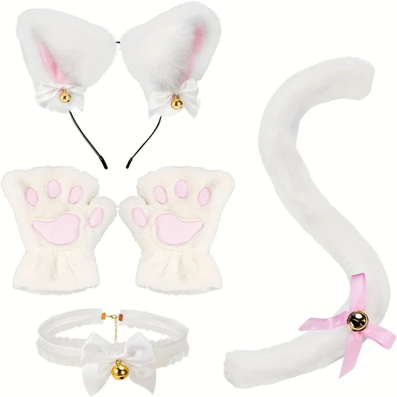 Plush Paws & Ears Cosplay Set