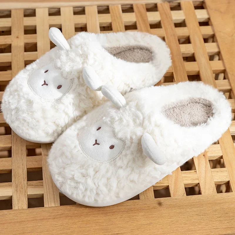 SnuggleSheep Plush Slippers