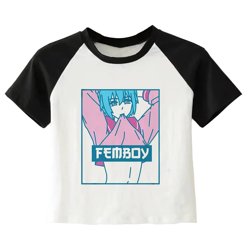 Hände hoch Femboy Crop Top