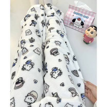 Crayon Shin-Chan – Gemütliche Pyjamahose aus Flanell