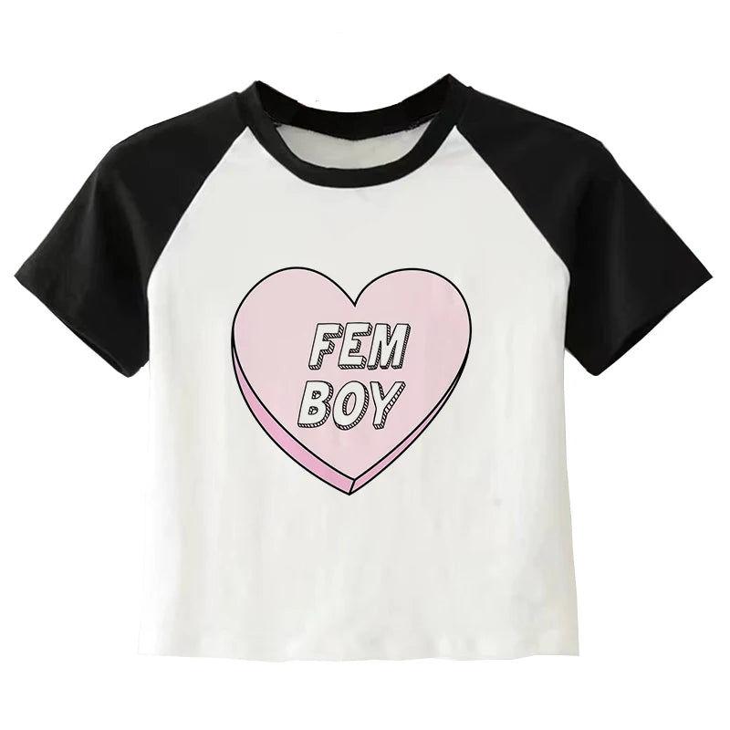 Stolzes &amp; verspieltes Femboy Crop Top