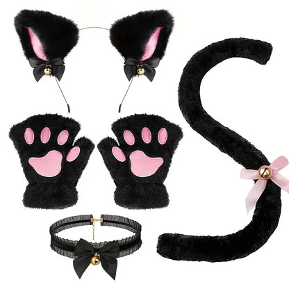 Plush Paws & Ears Cosplay Set