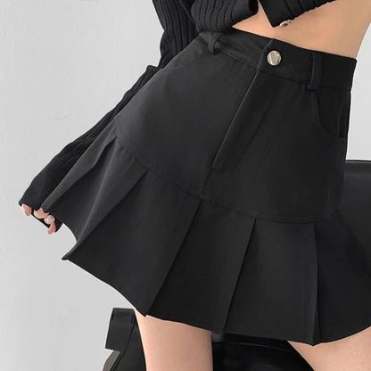 Retro Revival Pleated Mini Skirt