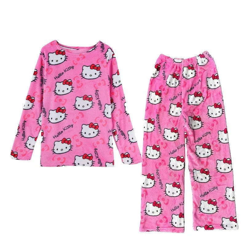 Y2K Hello Kitty Flannel Pajama Pants